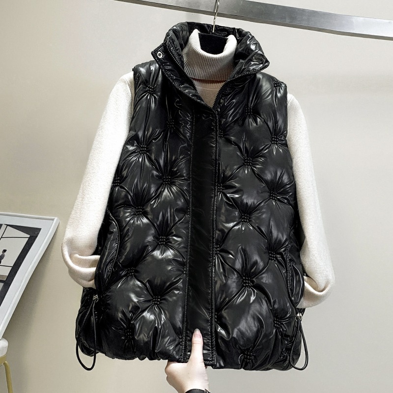 Puffer Vest Padded - Automne hiver Parkas épaissir chaud coton