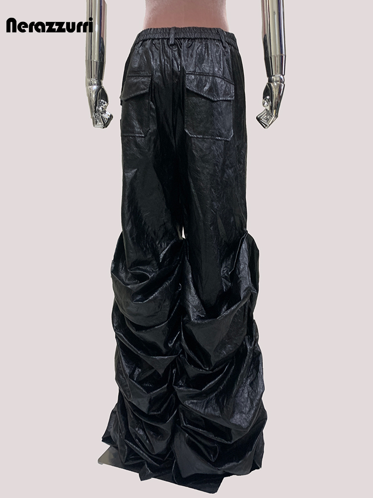 Street Fashion Baggy - Mauroicardi automne Long Baggy noir doux