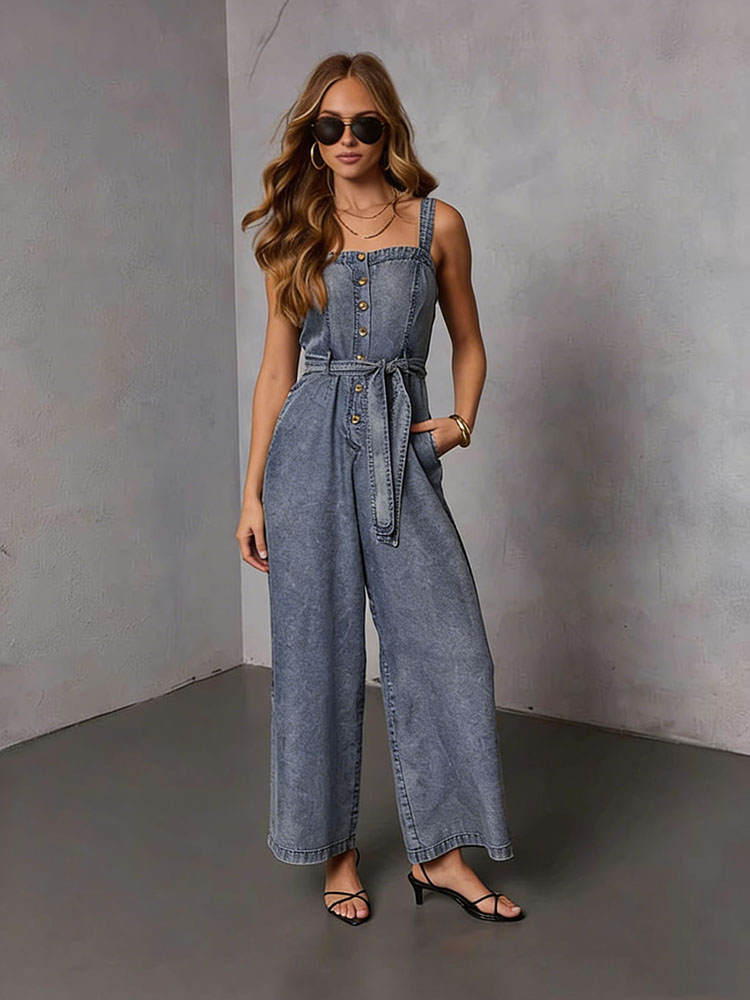 Street Fashion Jeans Women - Combinaisons en jean vintage pour femme,