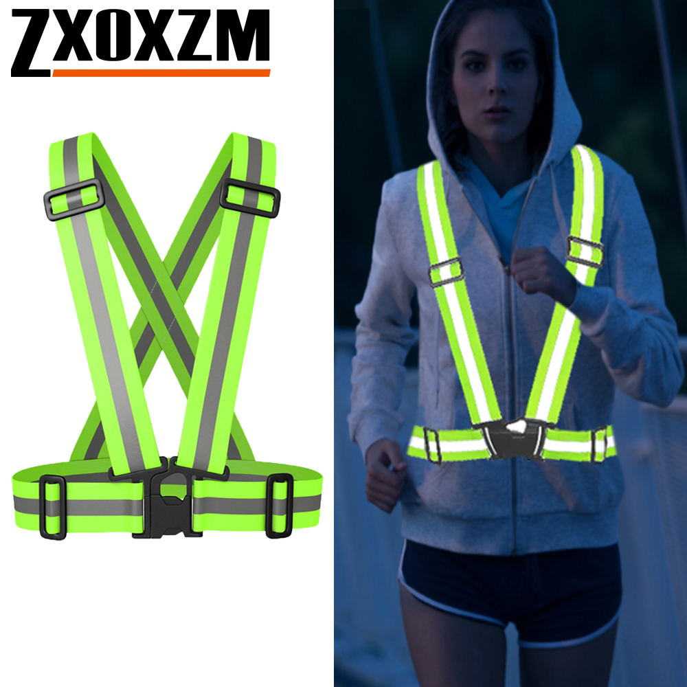 Reflective Jacket Running - 1 pièces gilet de course de
