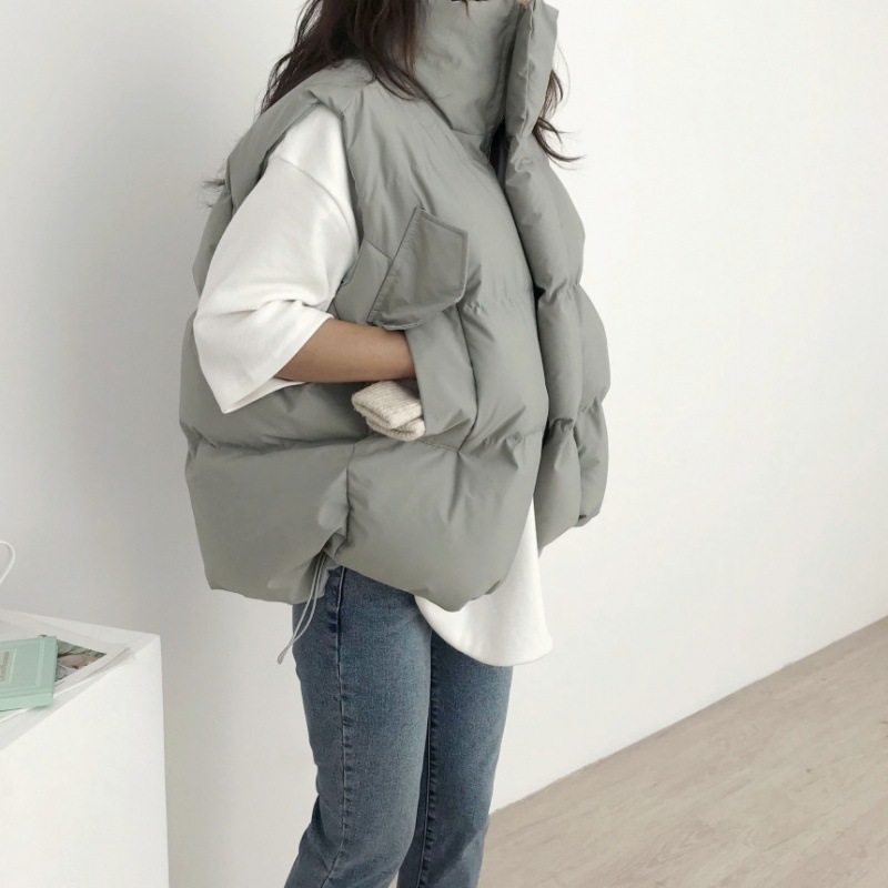 Puffer Vest Padded - Veste rembourrée en coton pour femme,