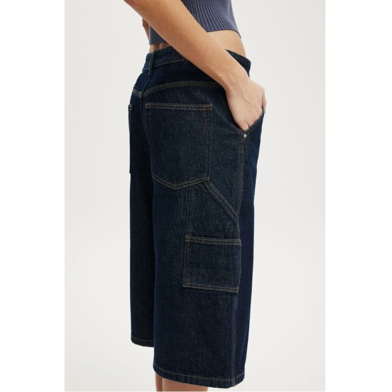 Street Fashion Jeans Women - Jean short ample taille haute pour