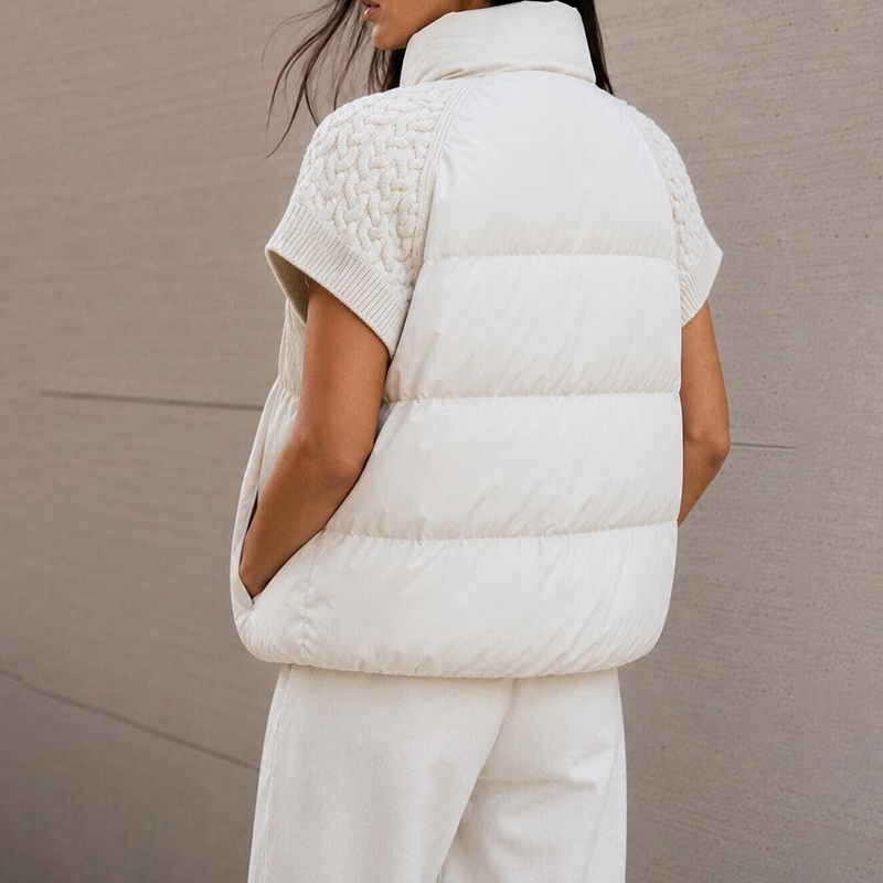 Gilet matelassé court chic pou - Puffer Vest Padded avis et prix