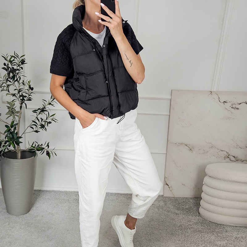 Gilet matelassé court chic pou - Puffer Vest Padded avis et prix