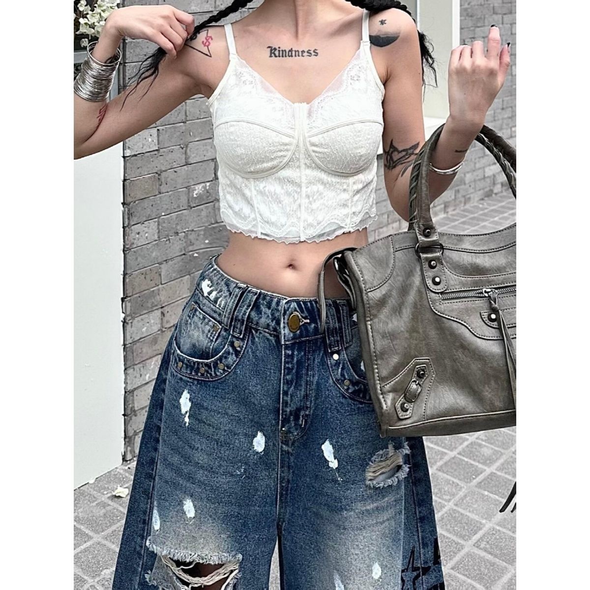Jeans déchirés pour femmes 202 - Street Fashion Jeans Women avis et prix