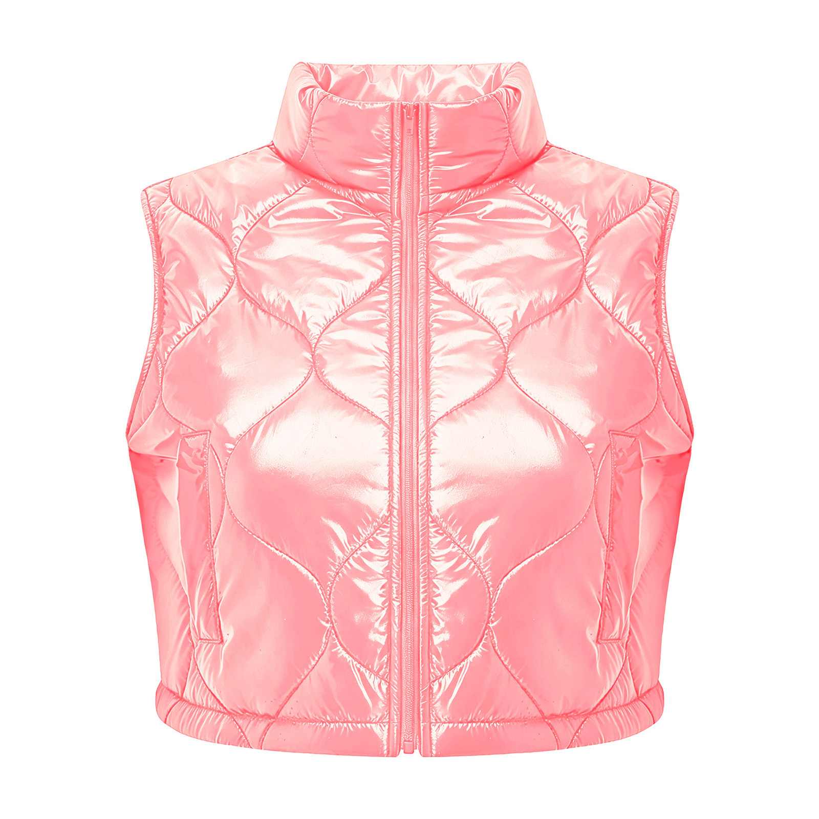 Gilet matelassé court chaud d' - Puffer Vest Padded avis et prix