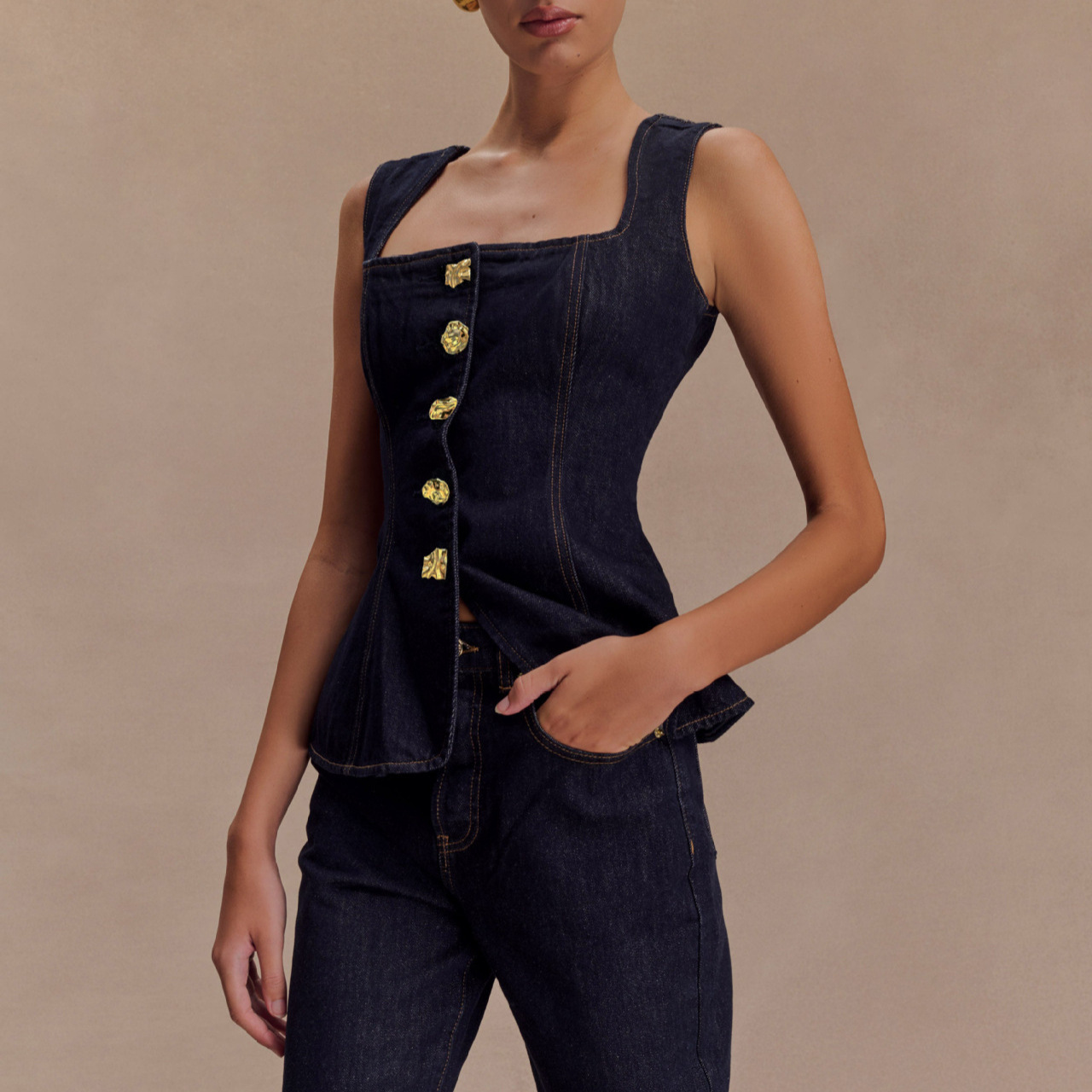Été Denim pantalon ensembles f - Street Fashion Baggy avis et prix