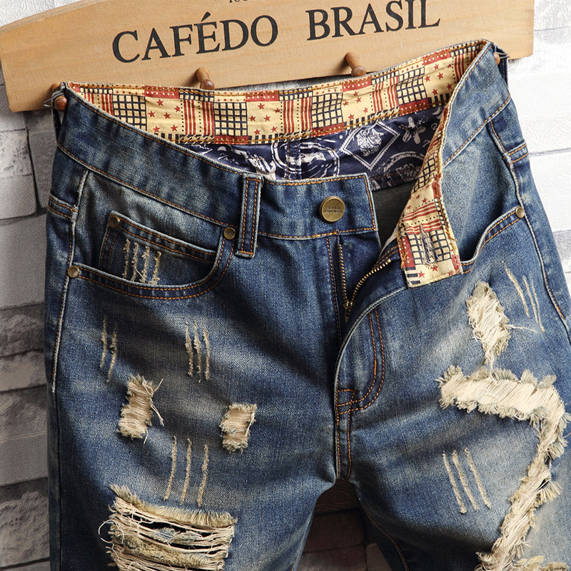 Shorts en jean déchirés pour h - Street Fashion Baggy avis et prix