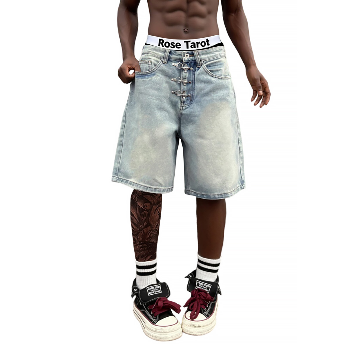 Short en jean ample pour homme - Street Fashion Baggy avis et prix