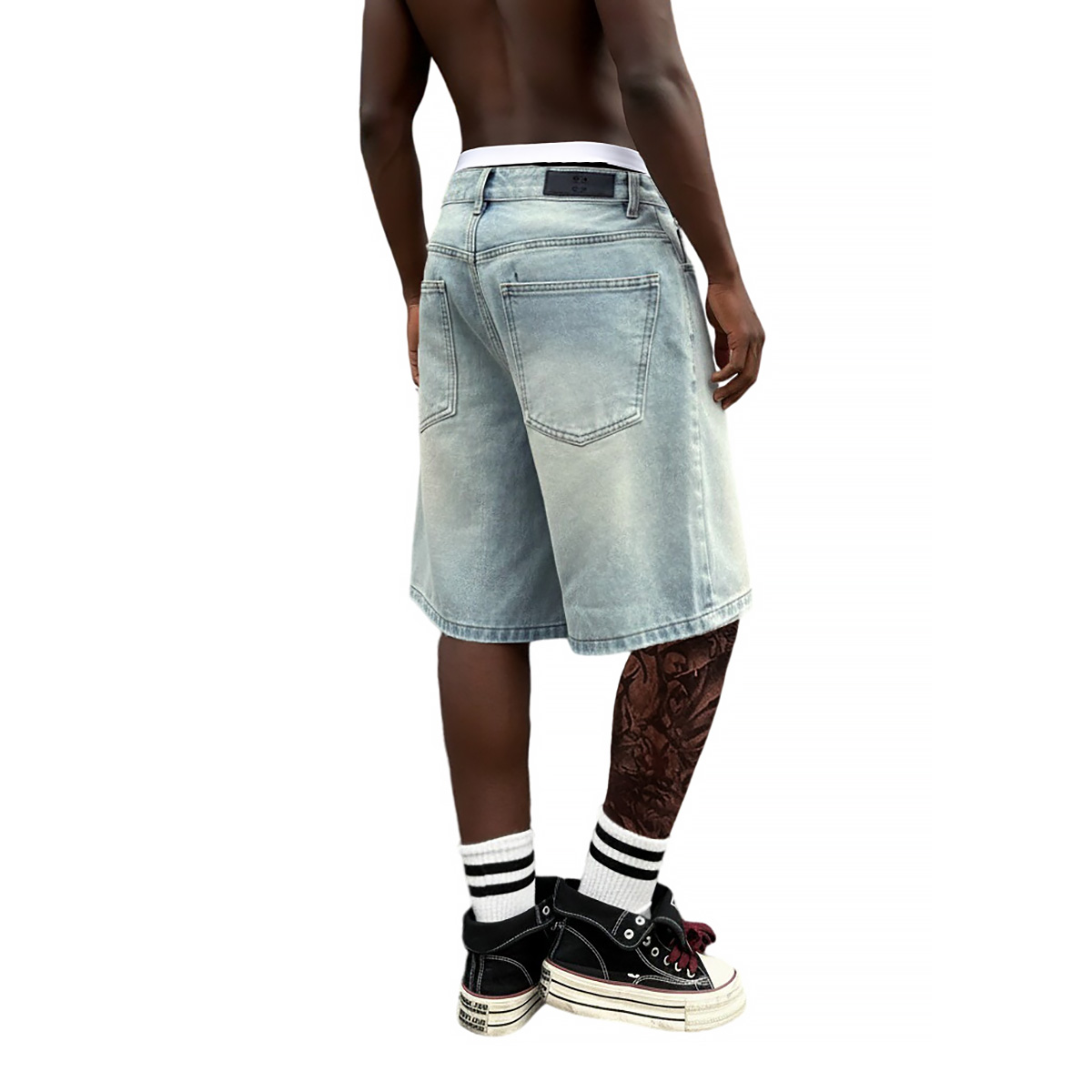 Short en jean ample pour homme - Street Fashion Baggy avis et prix