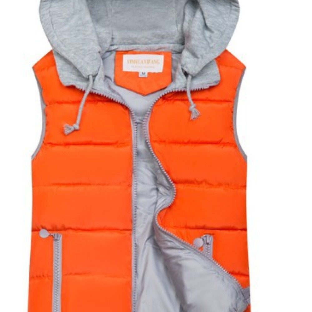 Gilet matelassé à capuche déco - Puffer Vest Padded avis et prix