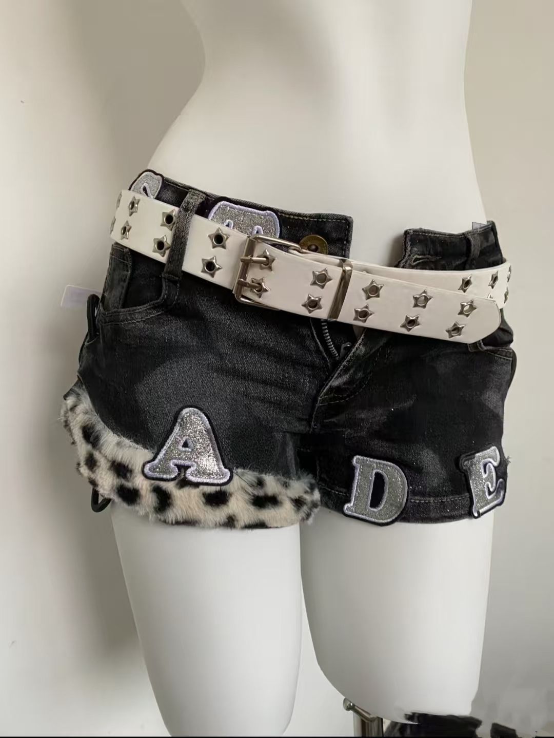 Y2k brodé Patch Denim Shorts f - Street Fashion Jeans Women avis et prix