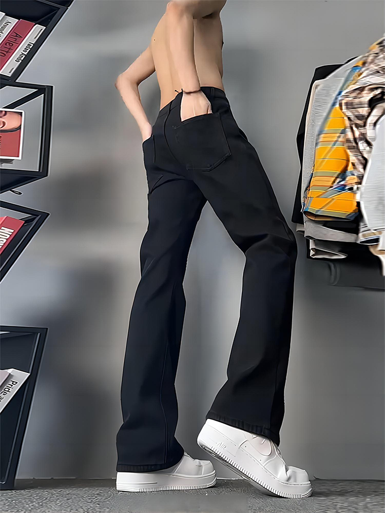 Jean droit doublé polaire noir - Street Fashion Co avis et prix