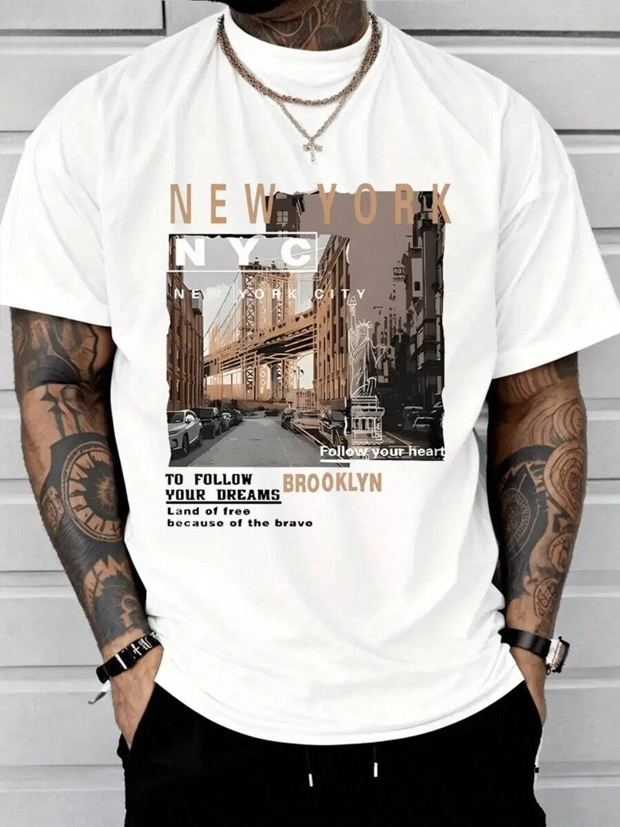 T-shirts en coton décontractés - Street Fashion New York 2026 avis et prix