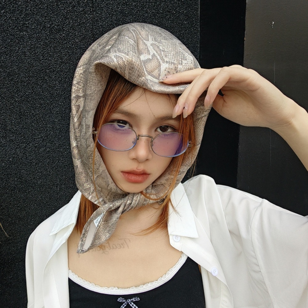 Couvre-chef Y2K imprimé serpen - Street Fashion Baggy avis et prix